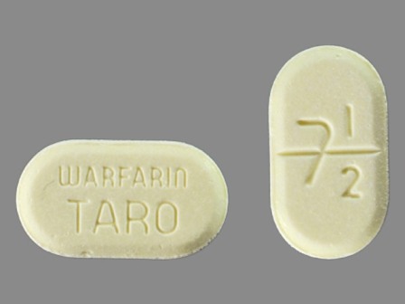 7 1 2 WARFARIN TARO: (60429-791) Warfarin Sodium 7.5 mg Oral Tablet by Golden State Medical Supply, Inc.