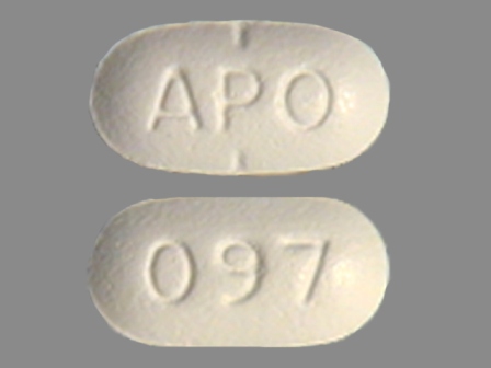 APO 097 Oval White Pill