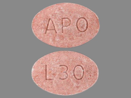 APO L30: (60505-0188) Lisinopril 30 mg Oral Tablet by Apotex Corp.