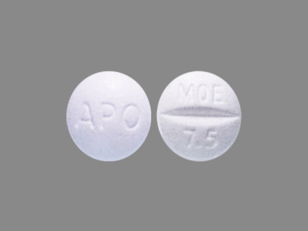 APO MOE 7 5: (60505-0271) Moexipril Hydrochloride 7.5 mg Oral Tablet by Apotex Corp.