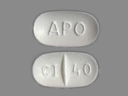 APO CI 40: (60505-2520) Citalopram 40 mg (As Citalopram Hydrobromide 49.98 mg) Oral Tablet by Apotex Corp.