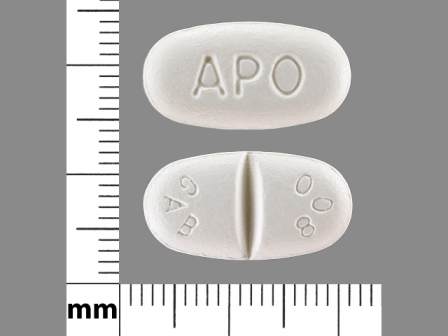 GAB 800 APO: (60505-2552) Gabapentin 600 mg/1 Oral Tablet, Film Coated by Apotex Corp.