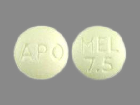 APO MEL 7 5: (60505-2553) Meloxicam 7.5 mg Oral Tablet by Apotex Corp.