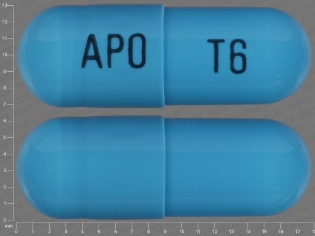 APO T6: (60505-2650) Tizanidine 6 mg (Tizanidine Hydrochloride 6.87 mg) Oral Capsule by Apotex Corp.