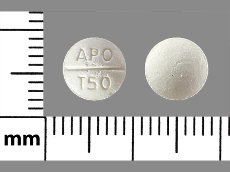 APO T50: (60505-2653) Trazodone Hydrochloride 50 mg Oral Tablet by Cardinal Health