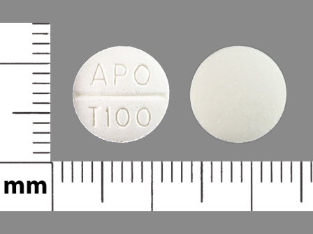 APO T100: (60505-2654) Trazodone Hydrochloride 100 mg Oral Tablet by Preferred Pharmaceuticals Inc.