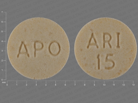 ARI 15 APO: (60505-2675) Aripiprazole 15 mg Oral Tablet by Safecor Health, LLC