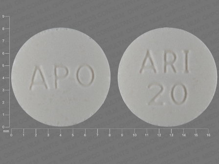 ARI 20 APO: (60505-2676) Aripiprazole 20 mg Oral Tablet by Apotex Corp
