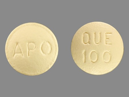 APO QUE 100: (60505-3133) Quetiapine (As Quetiapine Fumarate) 100 mg Oral Tablet by Apotex Corp.