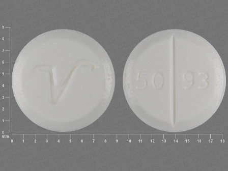5093 V: (60687-134) Prednisone 10 mg Oral Tablet by American Health Packaging