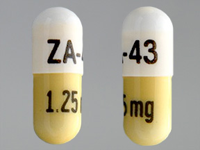 ZA 43 1 25mg: (60687-321) Ramipril 1.25 mg Oral Capsule by Zydus Pharmaceuticals (Usa) Inc.