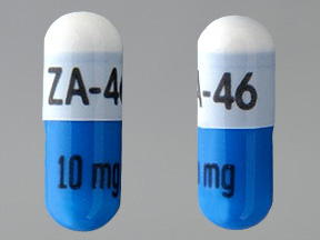 ZA 46 10mg: (60687-354) Ramipril 10 mg Oral Capsule by Zydus Pharmaceuticals (Usa) Inc.