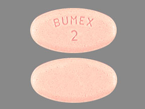 BUMEX 2: (60687-535) Bumetanide 2 mg Oral Tablet by Edenbridge Pharmaceuticals, LLC
