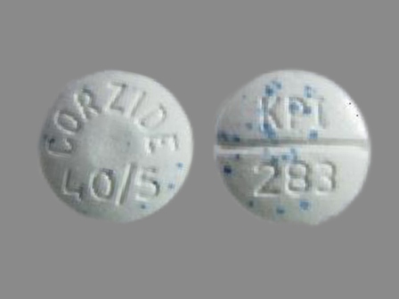 KPI 283 Corzide 40 5: (60793-283) Corzide 40/5 (Nadolol / Bendroflumethiazide) Oral Tablet by King Pharmaceuticals, Inc.