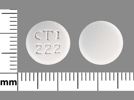 CTI 222: (61442-222) Ciprofloxacin 250 mg (As Ciprofloxacin Hydrochloride 297 mg) Oral Tablet by Carlsbad Technology, Inc.