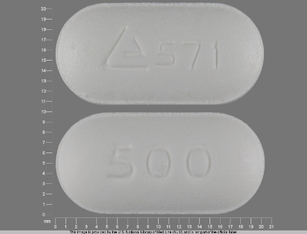 571 500: (62037-571) Metformin Hydrochloride 500 mg 24 Hr Extended Release Tablet by Remedyrepack Inc.