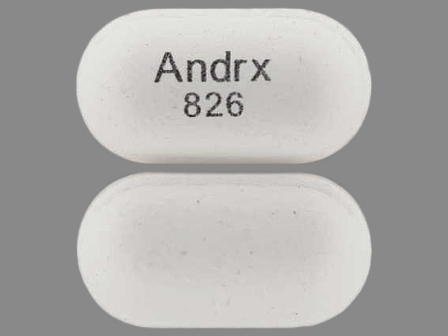 Andrx 826: (62037-826) Naproxen 500 mg (Naproxen Sodium 550 mg) 24 Hr Extended Release Tablet by Watson Pharma, Inc.