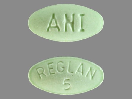 REGLAN5 ANI: (62559-165) Reglan 5 mg Oral Tablet by Anip Acquisition Company