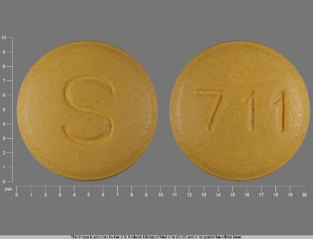S 711: (62756-711) Topiramate 100 mg by Dispensing Solutions, Inc.