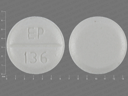 EPI 136: (64125-136) Benztropine Mesylate .5 mg/1 Oral Tablet by Bayshore Pharmaceuticals, LLC