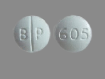 BP 605: (64376-605) Carbinoxamine Maleate 4 mg Oral Tablet by Boca Pharmacal, LLC