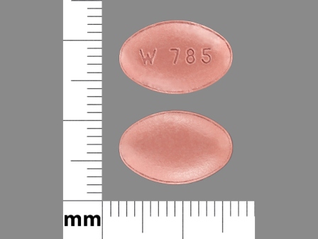 W785: (64679-785) Carbidopa 31.25 mg / Entacapone 200 mg / Levodopa 125 mg Oral Tablet by Wockhardt USA LLC.