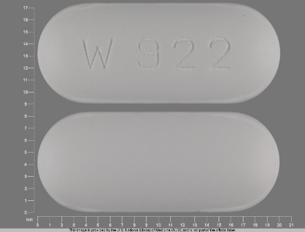 W 922: (64679-922) Cefuroxime (As Cefuroxime Axetil) 500 mg Oral Tablet by Wockhardt USA LLC.