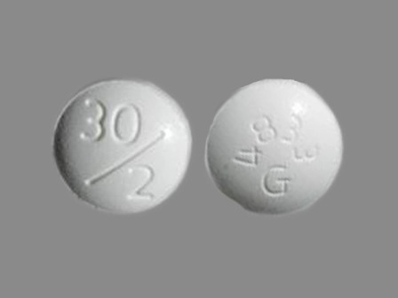 30 2 4833G: (64764-302) Duetact 30/2 mg Oral Tablet by Takeda Pharmaceuticals America, Inc.