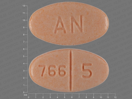 766 5 AN: (65162-766) Warfarin Sodium 5 mg Oral Tablet by Redpharm Drug, Inc.