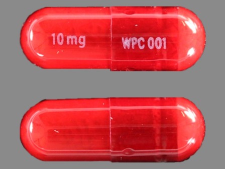 WPC 001 10 mg: (65197-001) Dibenzyline 10 mg Oral Capsule by Concordia Pharmaceuticals Inc.