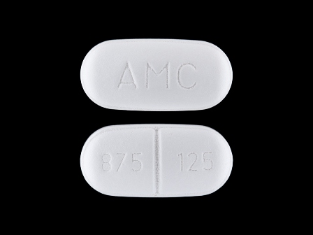 875125 AMC: (66685-1001) Amoxicillin (As Amoxicillin Trihydrate) 875 mg / Clavulanic Acid (As Clavulanate Potassium) 125 mg Oral Tablet by Sandoz Inc