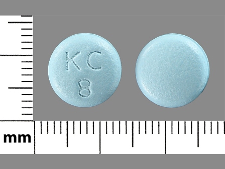 KC 8: (66758-110) Klor-con 600 mg Oral Tablet, Film Coated, Extended Release by Sandoz Inc.