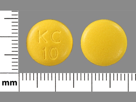 KC 10: (66758-160) Klor-con 750 mg Oral Tablet, Film Coated, Extended Release by Sandoz Inc.