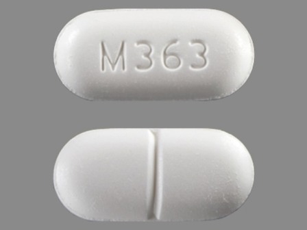 M363: (67544-025) Apap 500 mg / Hydrocodone Bitartrate 10 mg Oral Tablet by Aphena Pharma Solutions - Tennessee, Inc.