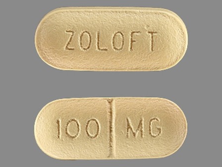 ZOLOFT 100 mg: (67544-080) Zoloft (As Sertraline Hydrochloride) 100 mg Oral Tablet by Aphena Pharma Solutions - Tennessee, LLC
