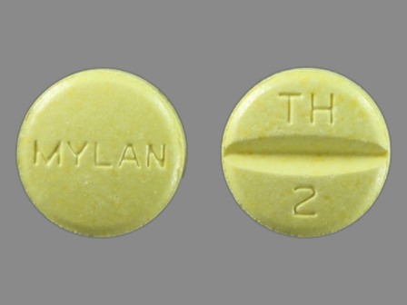 MYLAN TH 2: (67544-102) Hctz 50 mg / Triamterene 75 mg Oral Tablet by Aphena Pharma Solutions - Tennessee, LLC