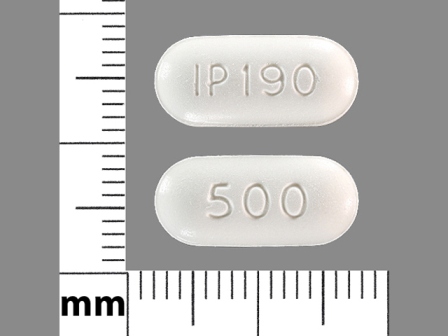 IP190 500: (67544-475) Naproxen 500 mg Oral Tablet by Redpharm Drug, Inc.