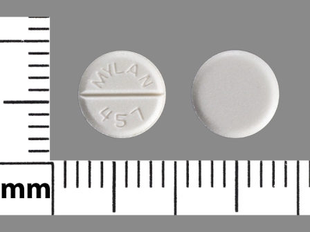 MYLAN 457: (67544-879) Lorazepam 1 mg Oral Tablet by Aphena Pharma Solutions - Tennessee, LLC