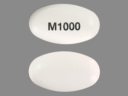 M1000: (68012-003) 24 Hr Glumetza 1000 mg Extended Release Tablet by Santarus, Inc.