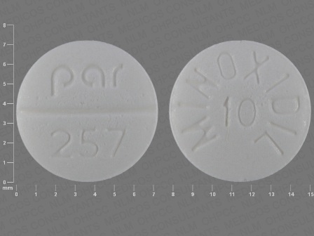 Par257 Minoxidil10: (68084-205) Minoxidil 10 mg Oral Tablet by American Health Packaging