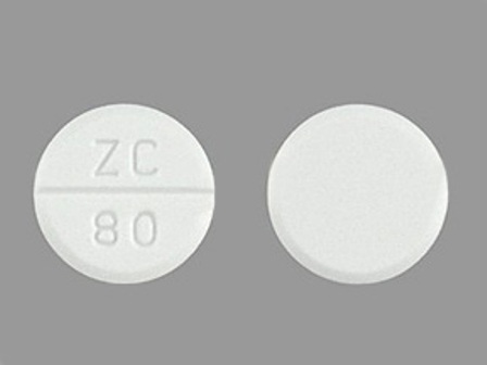 ZC 80: (68084-319) Lamotrigine 100 mg Oral Tablet by Ncs Healthcare of Ky, Inc Dba Vangard Labs