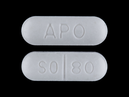 APO SO 80: (68084-654) Sotalol Hydrochloride 80 mg/1 Oral Tablet by American Health Packaging
