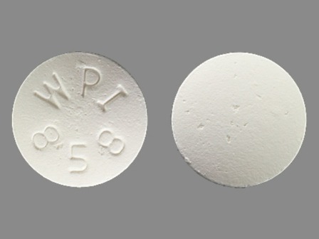 WPI 858: (68084-697) Bupropion Hydrochloride 100 mg Oral Tablet, Film Coated, Extended Release by American Health Packaging