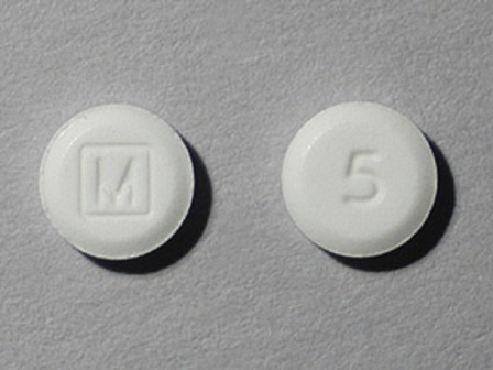 5 M: (68084-805) Methylphenidate Hydrochloride 5 mg Oral Tablet by Mallinckrodt, Inc.