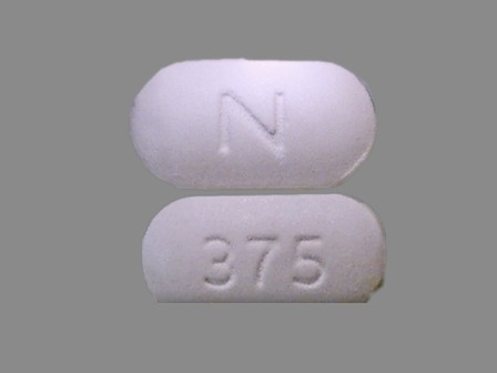N 375 White Oval Pill