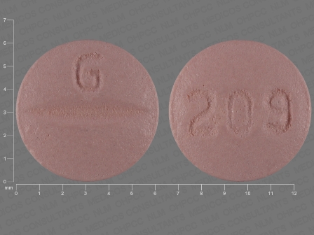 G 209: (68462-209) Moexipril Hydrochloride 7.5 mg Oral Tablet, Film Coated by Avera Mckennan Hospital