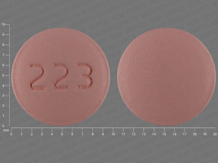 223 Plain: (68462-223) Lithium Carbonate 300 mg Oral Tablet, Film Coated, Extended Release by A-s Medication Solutions