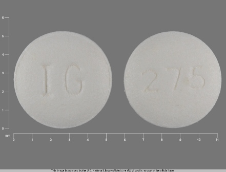 IG 275: (68462-360) Hydroxyzine Hydrochloride 10 mg Oral Tablet by Glenmark Generics Inc., USA