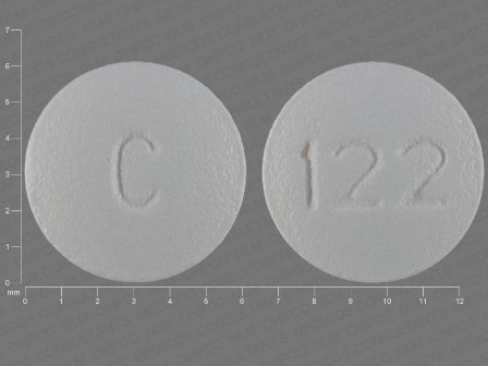 122 C: (69097-122) Topiramate 25 mg Oral Tablet by Bryant Ranch Prepack