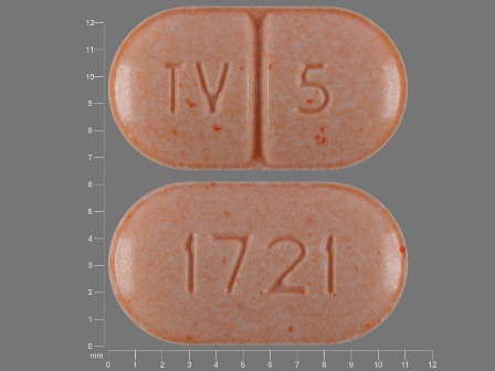 TV 5 1721: (70518-0253) Warfarin Sodium 5 mg Oral Tablet by Remedyrepack Inc.